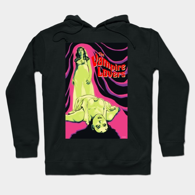 The Vampire Lovers Movie Art Hoodie by PhilRayArt